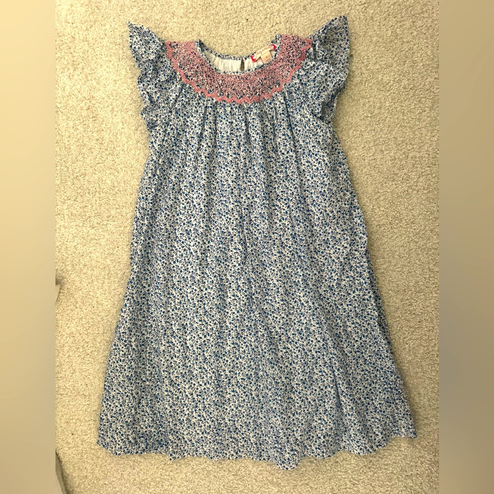 Ruby & bloom smocked cap sleeve dress size 7
